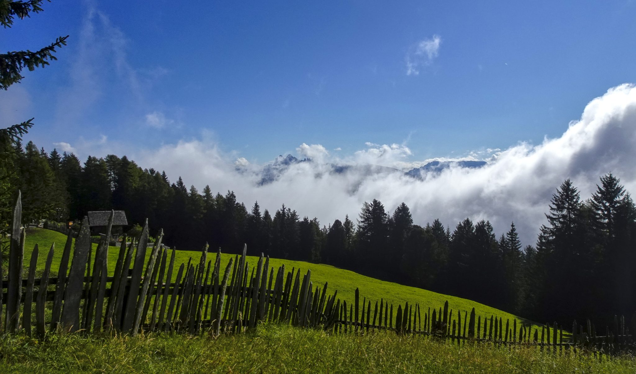 Wolken oder Nebel im Eisacktal