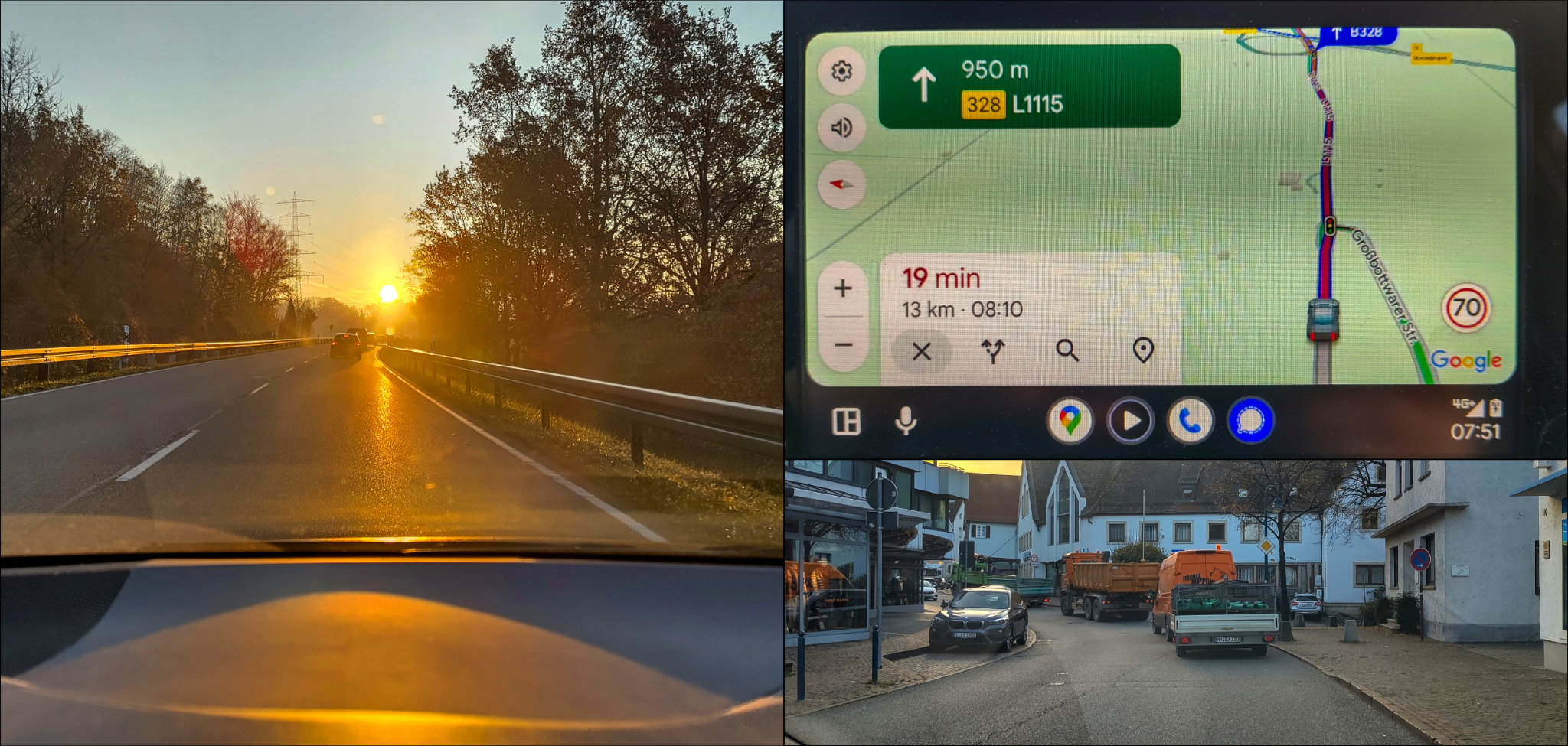 Mit dem Auto zur Arbeit bedeutet immer viel Zeit mitnehmen. Dieses Mal ging es von Stau zu Stau.