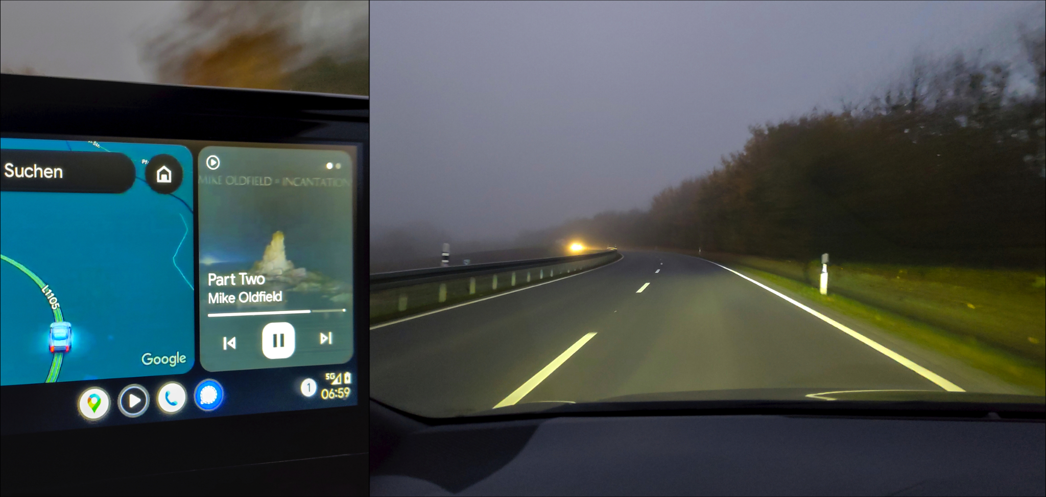 Erneut mit dem Auto zur Arbeit, also eher zur Inspektion. Das Autohaus ist zwei Orte weiter von meiner Arbeitsstelle. Das Rad war im Kofferraum.