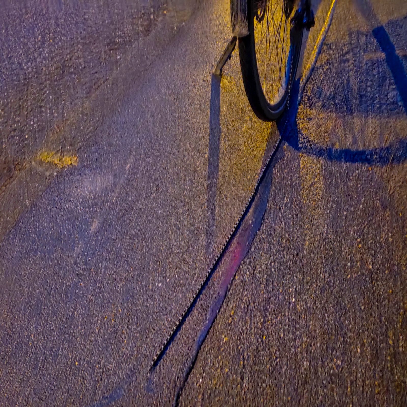 Fahrradkette gerissen.