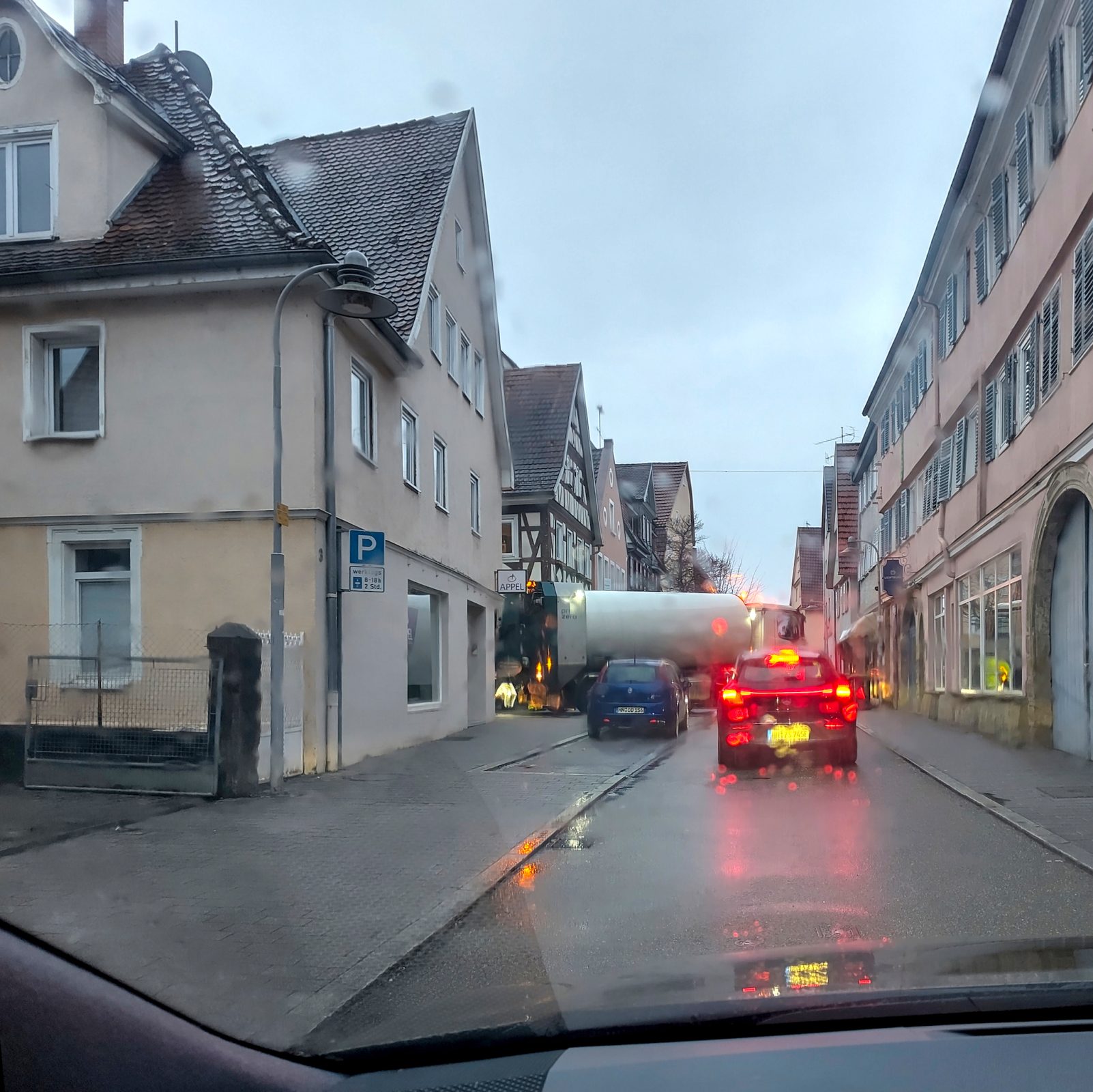 Stau in der Altstadt.